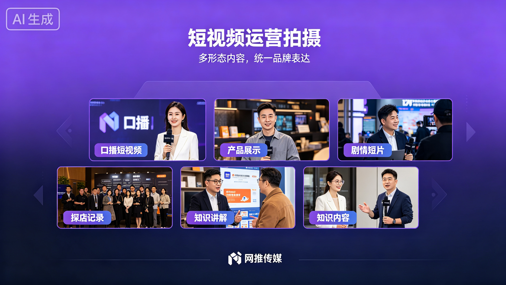 短视频运营宣传图 - 内容生态传播